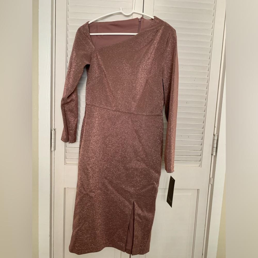 Aidan Mattox NWT Elegant Pink Glitter Dress